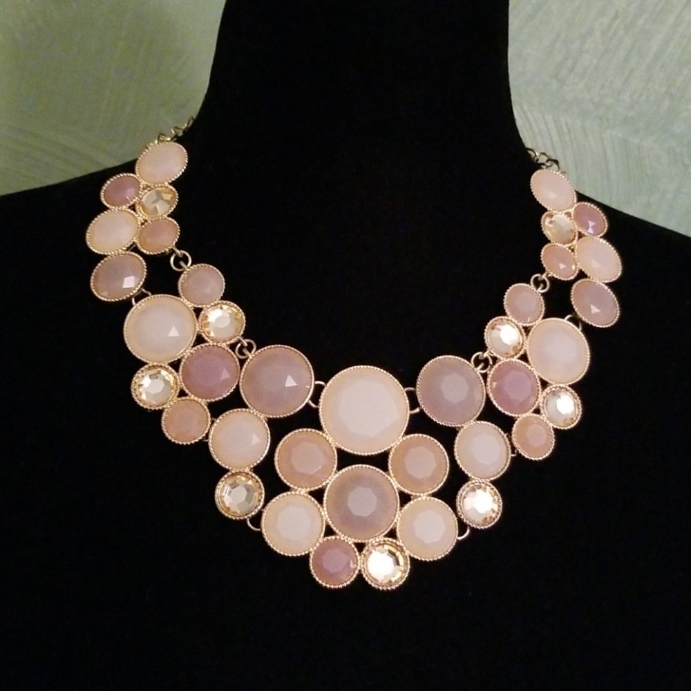 INC goldtone bib necklace